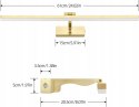 KINKIET ŁAZIENKOWY NAD LUSTRO OBRAZ 60cm ZŁOTY 13.2W