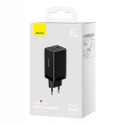 ŁADOWARKA SIECIOWA BASEUS 2XUSB-C + USB 65W KABEL