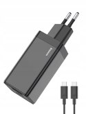 ŁADOWARKA SIECIOWA BASEUS 2XUSB-C + USB 65W KABEL